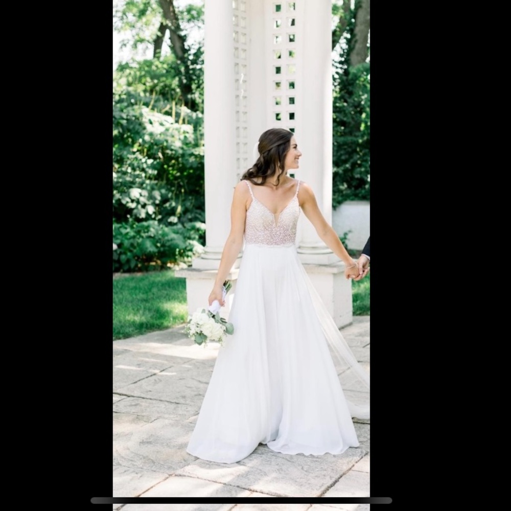 Lulu’s True Love White Beaded Rhinestone Dress